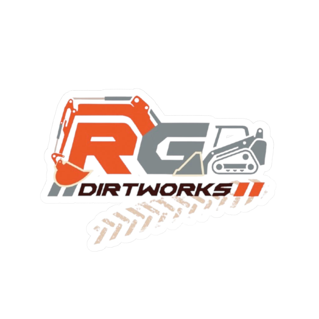 Dirtworks Logo Sticker — RC Excavator Kiss-Cut Decal