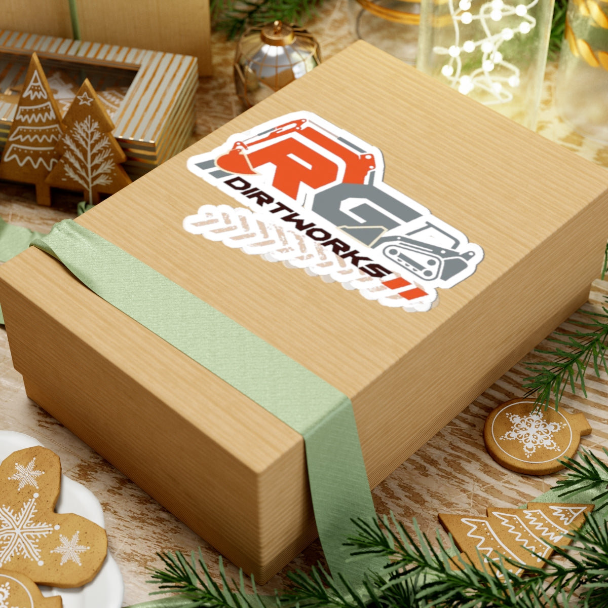 Dirtworks Logo Sticker — RC Excavator Kiss-Cut Decal