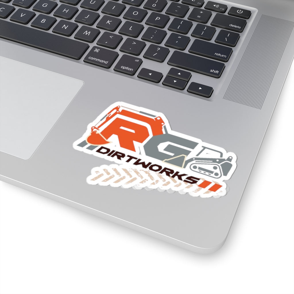 Dirtworks Logo Sticker — RC Excavator Kiss-Cut Decal